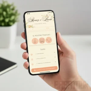Tableau de mariage e guida per gli invitati digitale - web-app Babajola