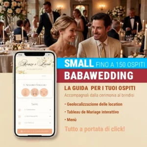 Guida digitale per gli ospiti del tuo matrimonio - fino a 150 ospiti