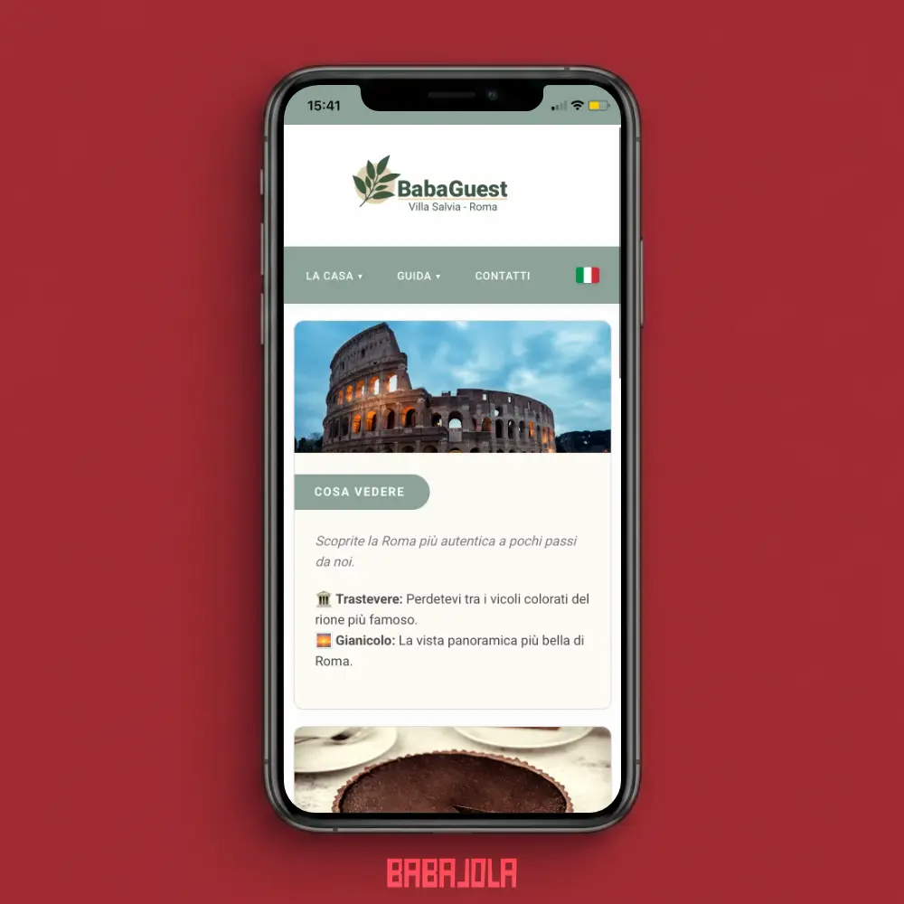 esempio pagina guestbook digitale