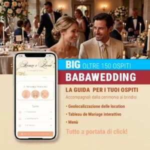 Guida digitale per gli ospiti del tuo matrimonio - oltre 150 ospiti
