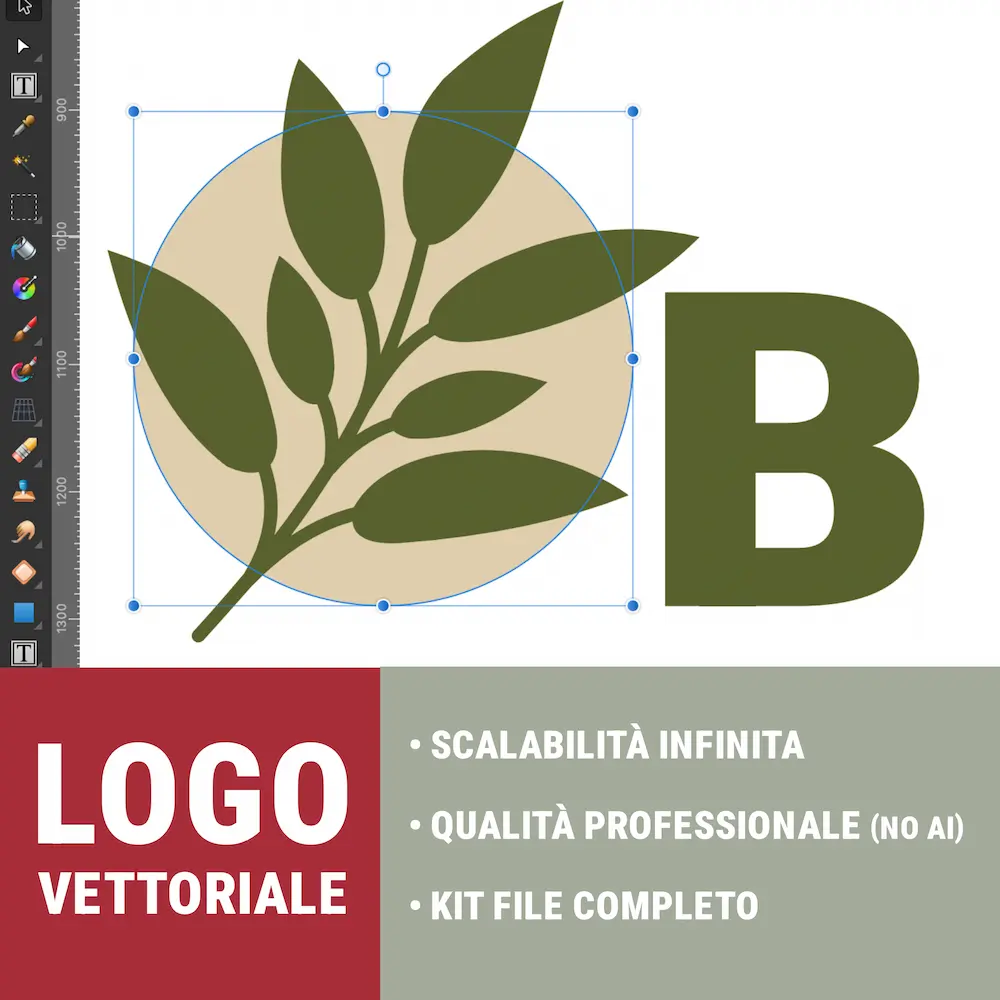Logo vettoriale, NO AI GENERATO, professionale, scalabile, originale